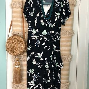 Ann Taylor Factory cap sleeve full wrap dress